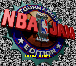 NBA Jam - Tournament Edition EasyType Title Screen